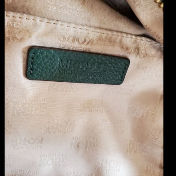 Michael Kors Green Weekender Leather Tote Bag M - Picture 14 of 14